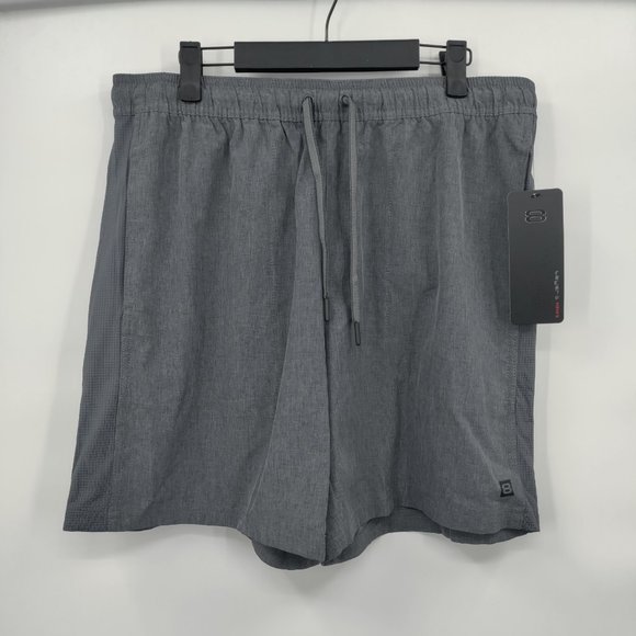 LAYER 8 Plain Men's Shorts Gray Size L 36/38 - Picture 1 of 11